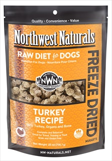 NWN DOG FD TURKEY NUGGET 25Z