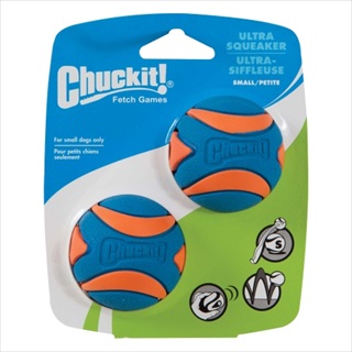 CHUCKIT ULTRA SQUEAKER 2PK SM