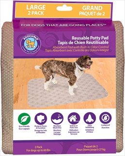 POOCHPAD 30X32 BEIGE LG 2PK