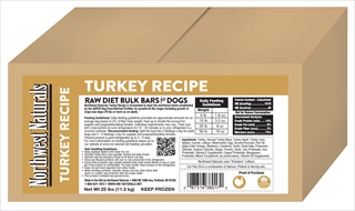 NWN FRZN DOG TURKEY BAR 25#