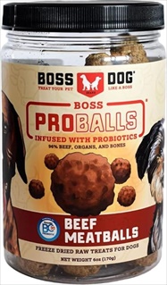 BOSS DOG TREAT PROBALL BEEF 6Z