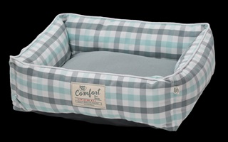 HT BED CDLR STRIPE TURQ/GRAY