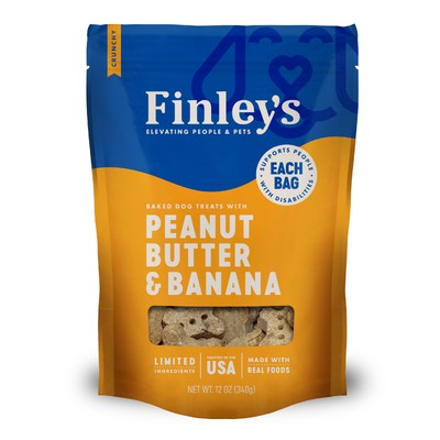 FINLEYS BISCUITS PNUT/BANANA 6Z