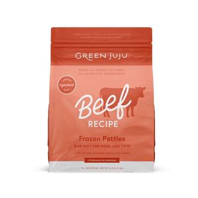 GJJ FRZN RAW BEEF PATTY 6#