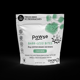 PAWSE BITES 75MG CBD CHKN 15CT