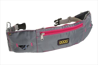 DOOG WALKIE BELT GREY/PINK