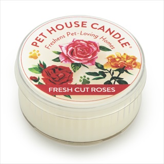 PH MINI CANDLE FRESH CUT ROSES