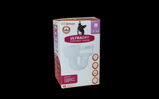 WIZ ULTRADRY DISP DIAPER MD 12CT