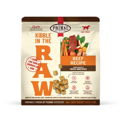 PRIMAL DOG KITR BEEF 5.4#