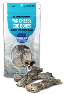 DURKHA CHEESY COD BONES 5" 3.2Z
