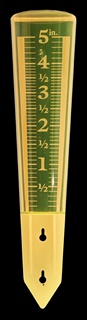 HW MAGNIFYING AMBER RAIN GAUGE