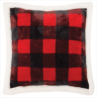 CAR PILLOW LUMBERJACK PLAID