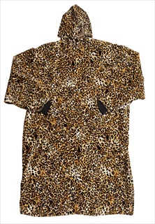 CAR BLANKET HOODED LEOPARD