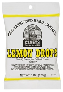 CLAEYS CANDY LEMON DROPS 6Z