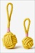 JB ROPE TOY KNOT W/YELLOW OR 3"