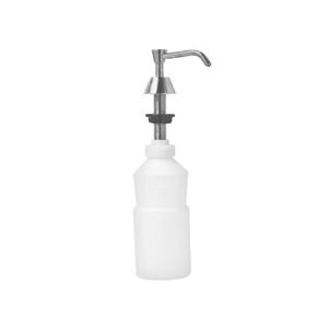 AJW U128PCA Liquid Soap Dispenser, 34 fl-oz Capacity, Polyethylene/Stainless Steel, Chrome, Vanity M