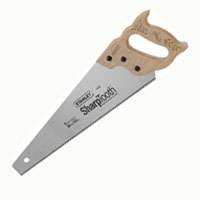 Stanley 15-087 Short Cut Saw, 20 in L Blade, 8 TPI, Wood Handle
