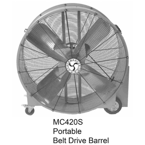 Airmaster MC42OS Fan Cooler, 1 -Phase, 115 V, 42 in Dia Blade, 4 -Blade, 2 -Speed, 9558 to 17,100 cf