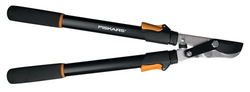 FISKARS 91686935 Power Lever Lopper, 1-3/4 in Cutting Capacity, Bypass Blade, Steel Blade