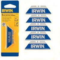 IRWIN 2084100 Bi-Metal Blue Utility Blades, 5-Pack