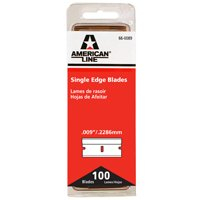 American LINE 66-0089-DIS Single Edge Blade, Two-Facet Blade, 3/4 in W Blade, HCS Blade