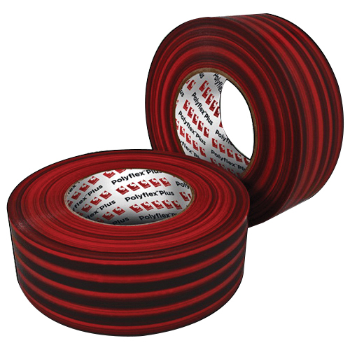 FR POLY TAPE RED/BLK 2"x60YD