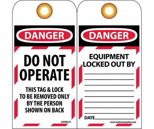 TAG LOCKOUT DO NOT OPERATE