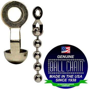 BALL CHAIN RING CPLG 6-AD NICKEL