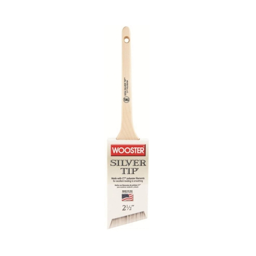 WOOSTER 5224-2-1/2 Paint Brush, 2-1/2 in W, 2-11/16 in L Bristle, Polyester Bristle, Sash Handle