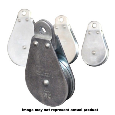 Block Division 02568 Pulley Block, 1/4 in Rope, 685 lb Working Load, 2-1/2 in Dia x 7/16 in W Sheave