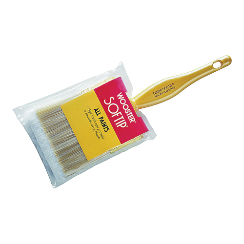 WOOSTER Q3108-1 Paint Brush, 1 in W, 2-3/16 in L Bristle, Nylon/Polyester Bristle