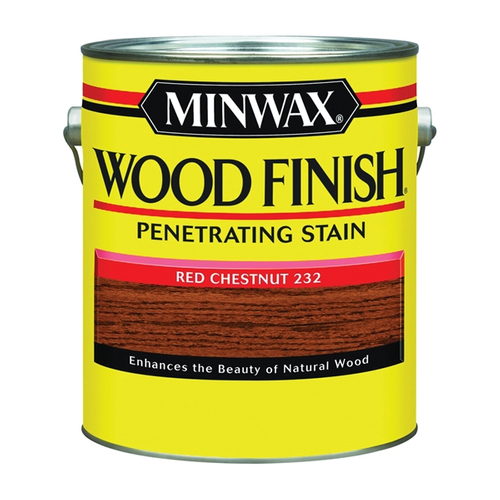 Minwax Wood Finish 710460000 Wood Stain, Red Chestnut, Liquid, 1 gal, Can