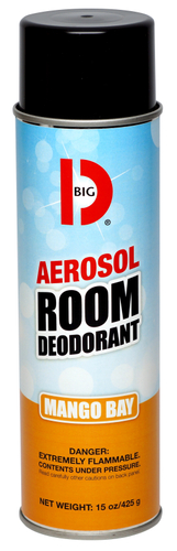 BIG D 431 Aerosol Room Deodorant, 15 oz Can, Mango Bay