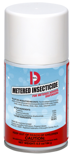 BIG D 470 Metered Insecticide, Liquid, Food Preparation Areas and Food Service, 6.5 oz Aerosol Can