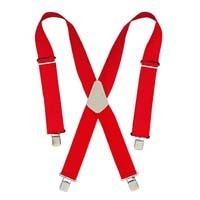CLC Tool Works 110RED Work Suspenders, Nylon, Red
