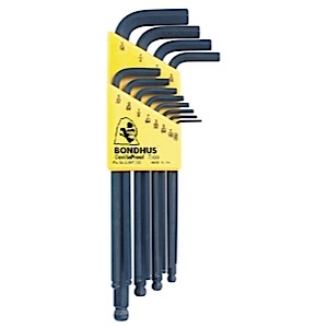 Bondhus 10936 L-Wrench Key Set,  .050-5/16-Inch, 12-Piece