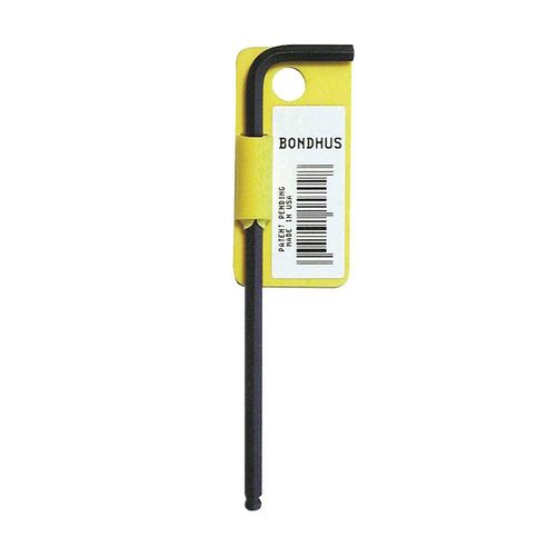 BONDHUS 15702 Ball End L-Wrench, SAE, 0.05 in Tip, Steel