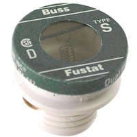 Bussmann BP/S-8 8 Amp Type S Time-Delay Dual-Element Plug Fuse Rejection Base, 125V UL Listed Carded