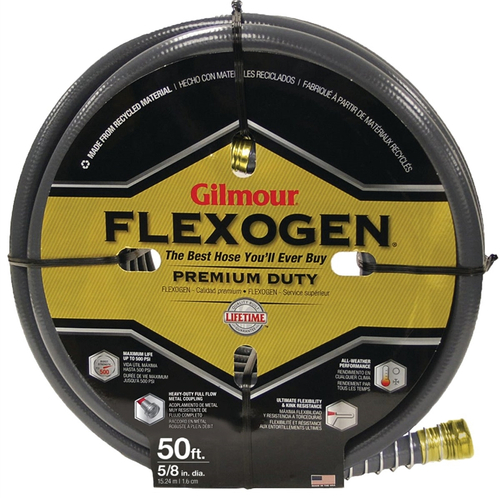 Gilmour 874501-1001 Flexogen Hose, 8-Ply, 5/8-Inch x 50-Foot