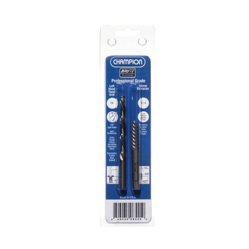 Champion 06552 Screw Extractor and LH Twist Drill