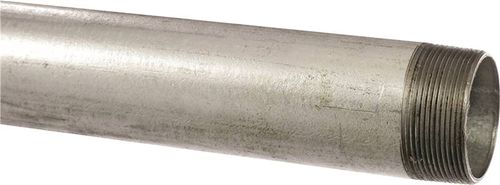 ProSource GN 3/8X60-S Pipe Nipple, 3/8 in, Threaded, Steel, 60 in L