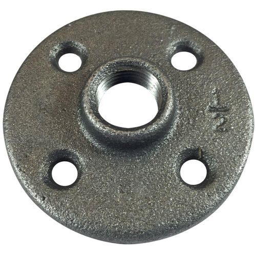 BLACK FLOOR FLANGE 1/2"