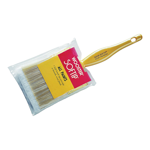 WOOSTER Q3108-3 Paint Brush, 3 in W, 2-11/16 in L Bristle, Nylon/Polyester Bristle