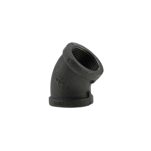BLACK ELBOW 45deg 1-1/4"