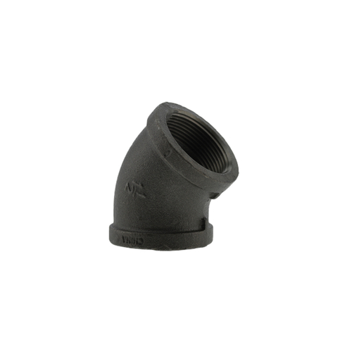 BLACK ELBOW 45deg 1-1/2"