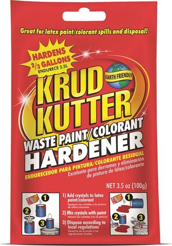 KRUD KUTTER PH3512 Waste Paint Hardener, Solid, Mild, Clear, 3.5 oz, Bag