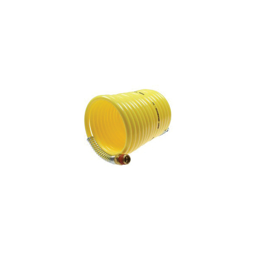 Coilhose N14-25B Air Hose, 1/4 in ID, 25 ft L, MPT, Nylon, Yellow
