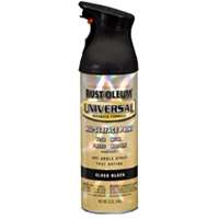 Rust-Oleum 245196 Universal Advance Formula Spray Paint, Gloss Black, 12-Ounce