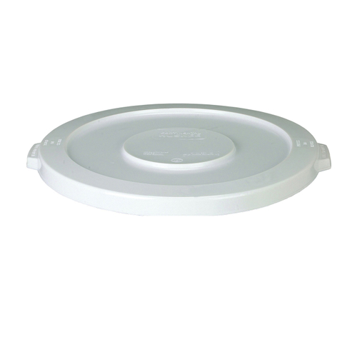CONTINENTAL Huskee 2001WH Receptacle Lid, 20 gal, Plastic, White, For: Huskee 2000 Container