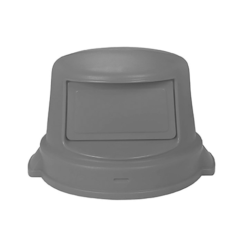 CONTINENTAL 4456GY Dome Receptacle Top, Plastic, Gray, For: 32, 44 and 55 gal Huskee Receptacles